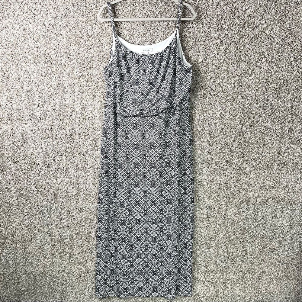 White House Black‎ Market Dress Women’s Large Patterned Sleeveless Tank Maxi